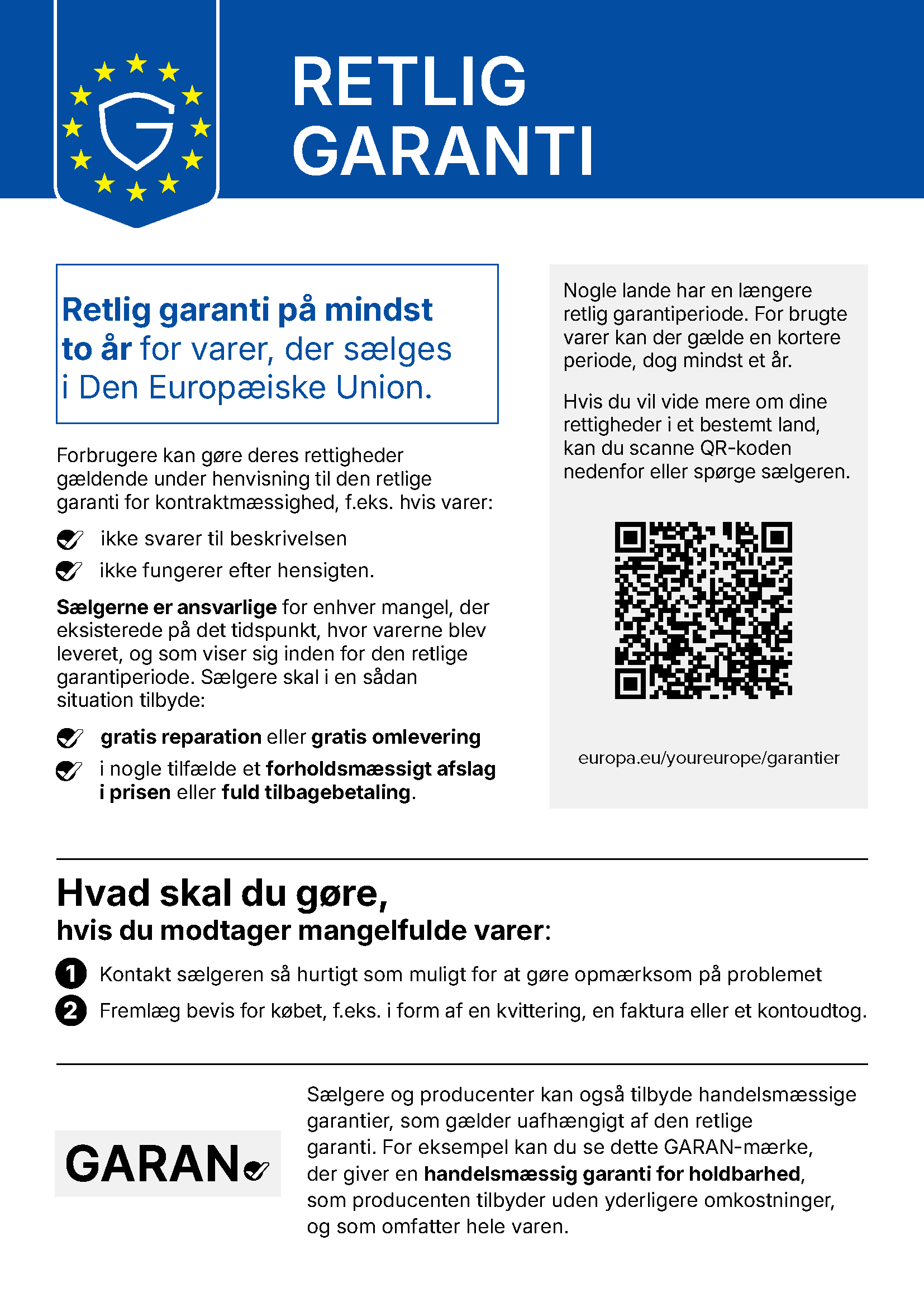 EU's lovbestemte garanti