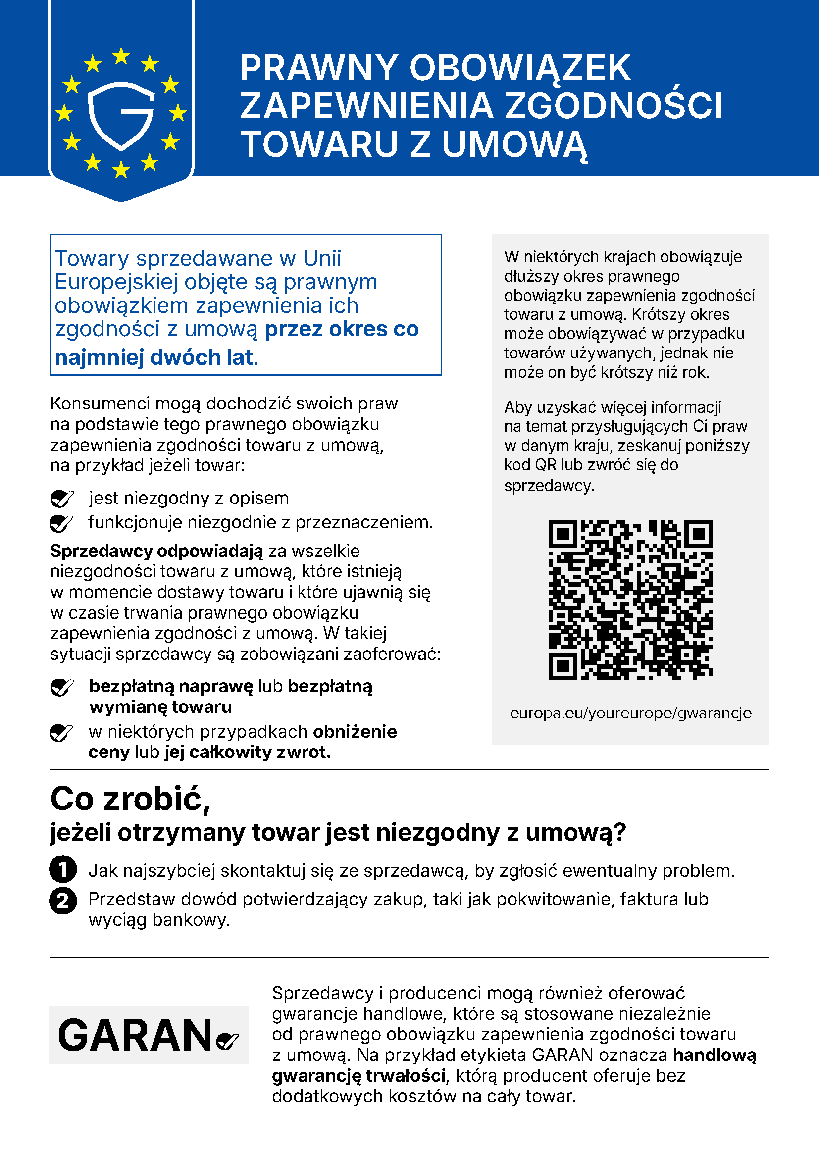 Gwarancja prawna Unii Europejskiej